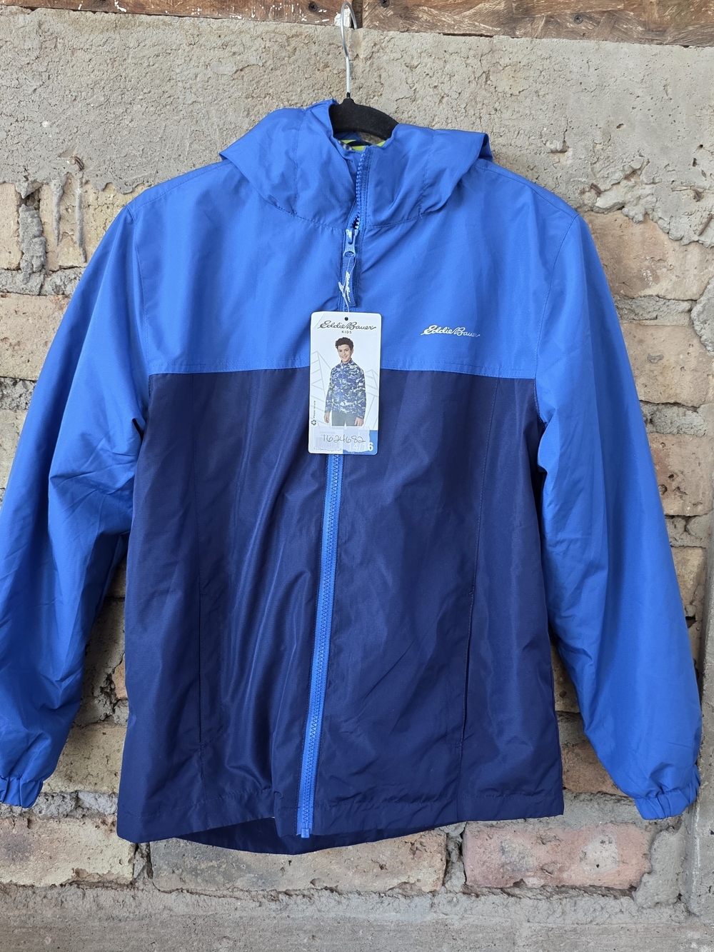 Eddie Bauer Kids NWT 3in1 Weatherproof Rain Jacket & Fleece Liner Size L(14/16)